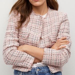 MNG- Pocket Tweed Jacket